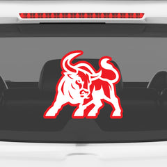 Bull Horn Logo Sticker – Aggressive Look Design