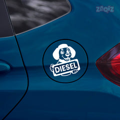 Clear Diesel Use Sticker for Vehicles