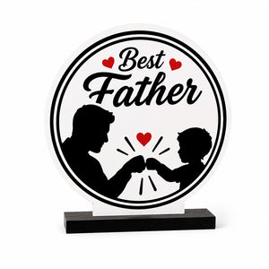 Father Son Friendship Acrylic Tabletop Décor and Keepsake