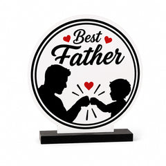 Father Son Friendship Acrylic Tabletop Décor and Keepsake