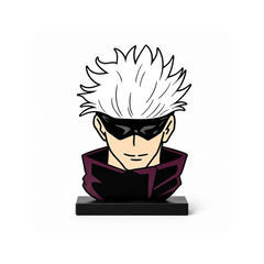Gojo Anime Caricature Desk Board – Acrylic Table Decor