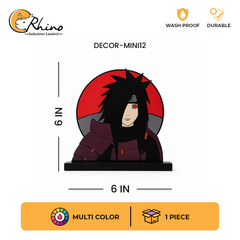 Madara Uchiha Anime Caricature Acrylic Desk Decor Stand
