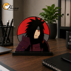 Madara Uchiha Anime Caricature Acrylic Desk Decor Stand
