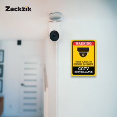 Golden Yellow and Black Safety Label