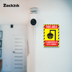 Durable Surveillance Warning Sign