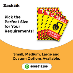 Durable Surveillance Warning Sign