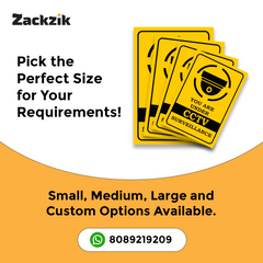 Security Camera Warning Sign Board