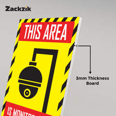 Durable Surveillance Warning Sign