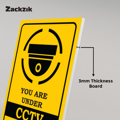 Security Camera Warning Sign Board