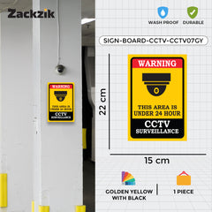 Golden Yellow and Black Safety Label