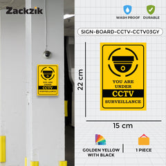 Security Camera Warning Sign Board