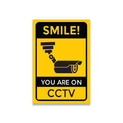 Bold Security Notice for Walls and Doors