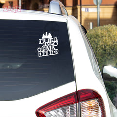 Proud Civil Engineering Expert Sticker for Vehicles