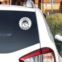 Elegant Civil Engineer Sticker for SUVs