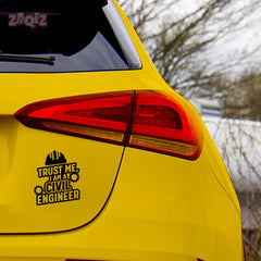 Proud Civil Engineering Expert Sticker for Vehicles