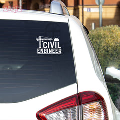 Proud Civil Engineer on Board Sticker
