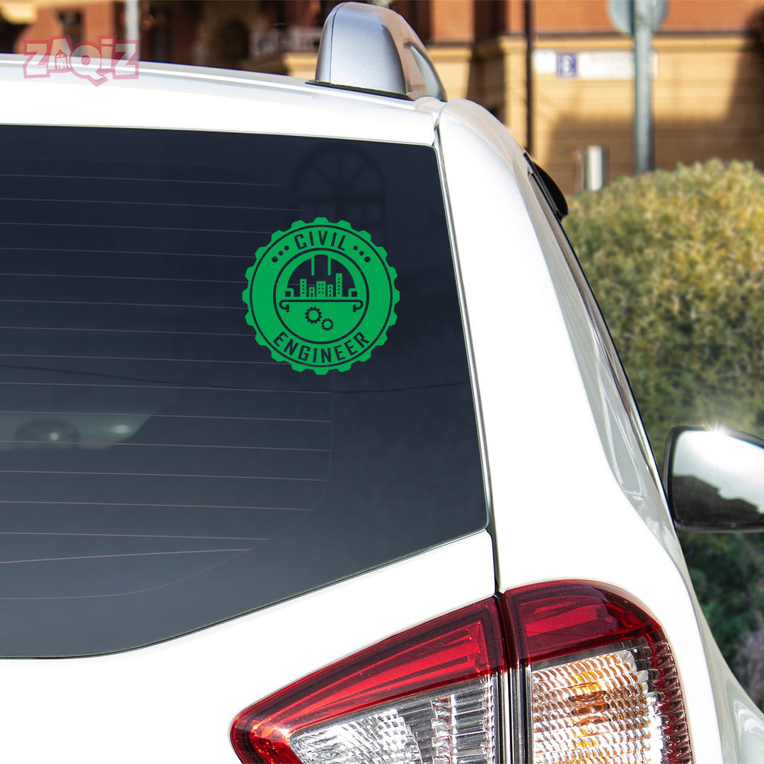 Elegant Civil Engineer Sticker for SUVs – Rhino Industries
