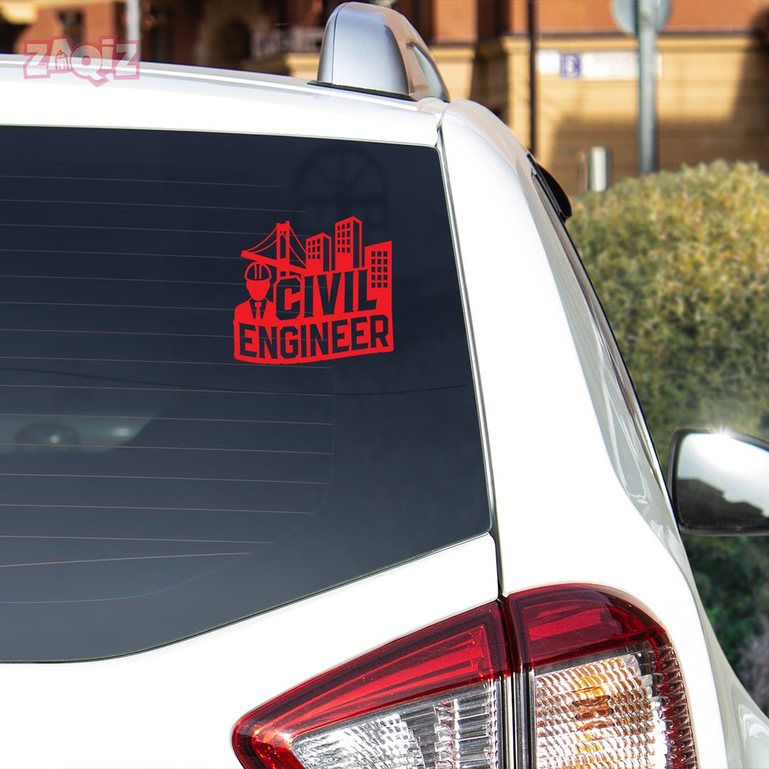 Classic Civil Engineer Life Sticker for Cars – Rhino Industries
