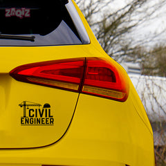 Proud Civil Engineer on Board Sticker