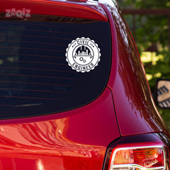 Elegant Civil Engineer Sticker for SUVs