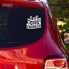 Classic Civil Engineer Life Sticker for Cars