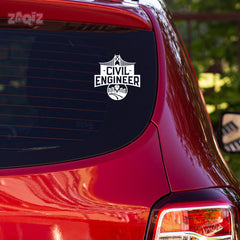 Civil Engineer on Duty Car Sign