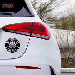 Civil Engineer Shield Decal for Road Safety