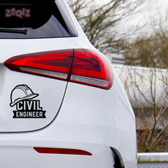 Road Safe Civil Engineer Decal for Vehicles
