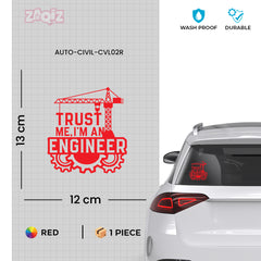 Civil Engineer Safety Tag for Vehicles