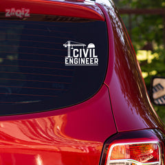 Proud Civil Engineer on Board Sticker