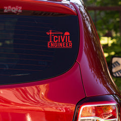 Proud Civil Engineer on Board Sticker