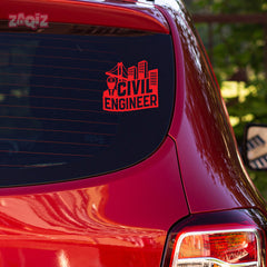 Classic Civil Engineer Life Sticker for Cars