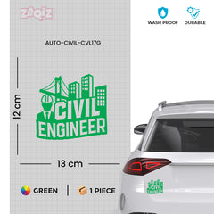 Classic Civil Engineer Life Sticker for Cars