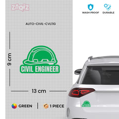 Civil Engineer at Work Vehicle Safety Sign