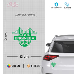 Road Awareness Civil Engineer Decal