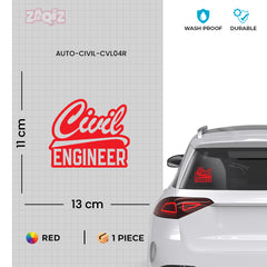 Engineer Life Sticker for Civil Professionals