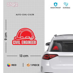 Civil Engineer at Work Vehicle Safety Sign
