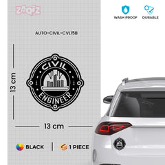 Civil Engineer Awareness Tag for Drivers