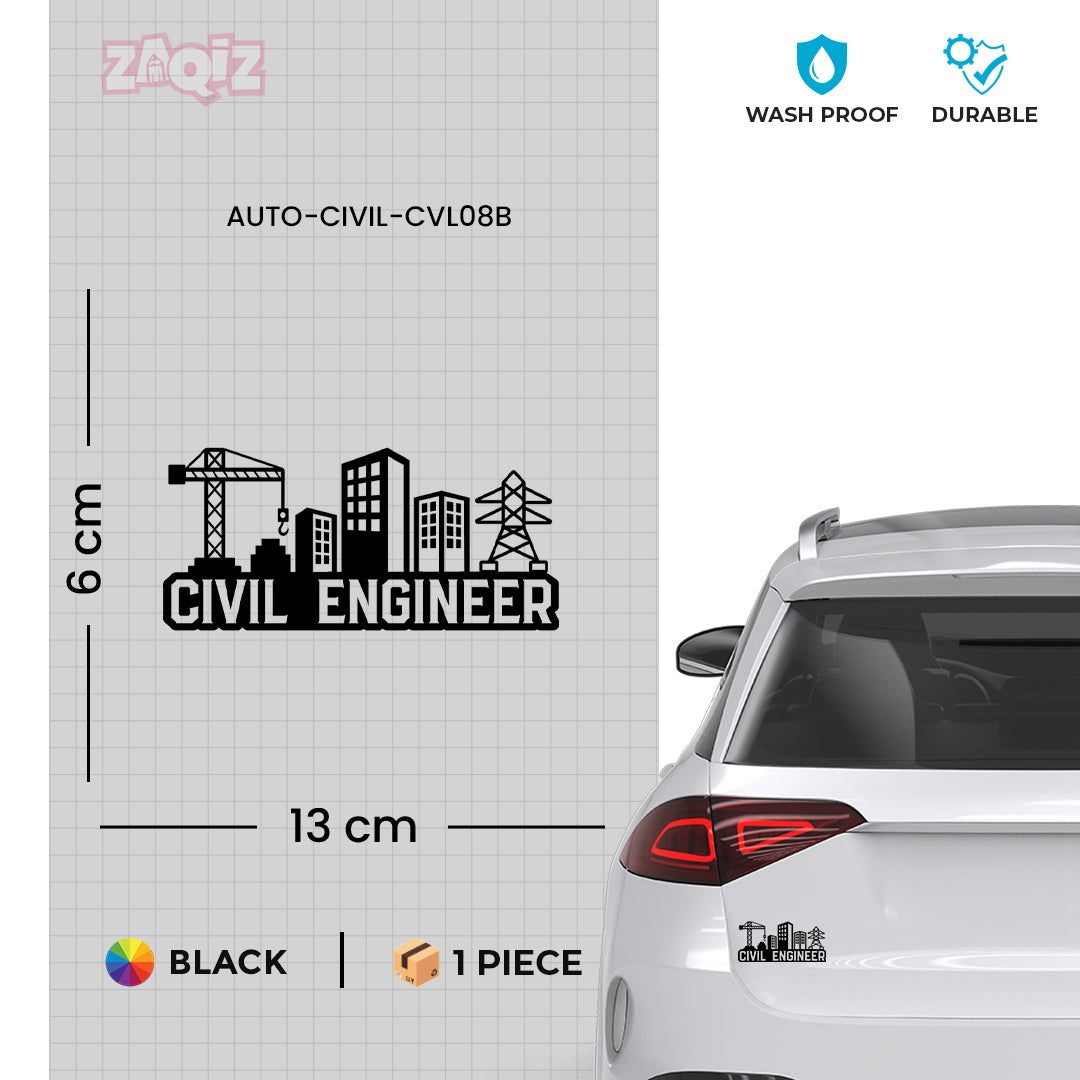 Civil Engineer Emblem Sticker for Cars – Rhino Industries
