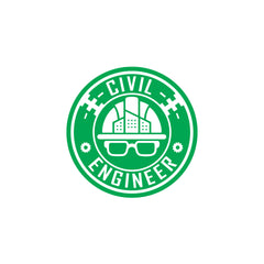 Civil Engineer Shield Decal for Road Safety