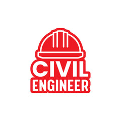 Compact Civil Engineer Car Window Sticker