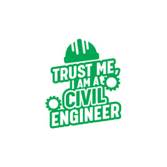 Proud Civil Engineering Expert Sticker for Vehicles