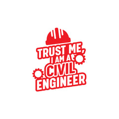 Proud Civil Engineering Expert Sticker for Vehicles