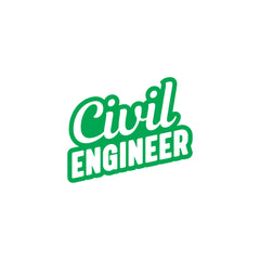 Bold Civil Engineer Car Decal