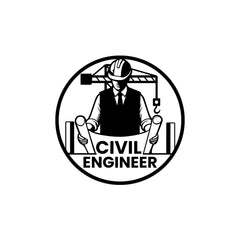 Professional Civil Engineer Car Window Decal