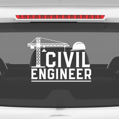Proud Civil Engineer on Board Sticker