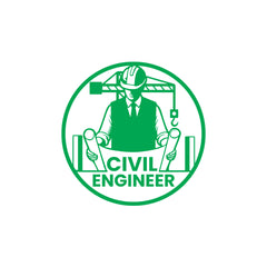 Professional Civil Engineer Car Window Decal
