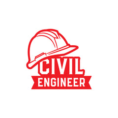 Road Safe Civil Engineer Decal for Vehicles