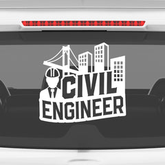Classic Civil Engineer Life Sticker for Cars