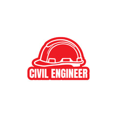 Civil Engineer at Work Vehicle Safety Sign